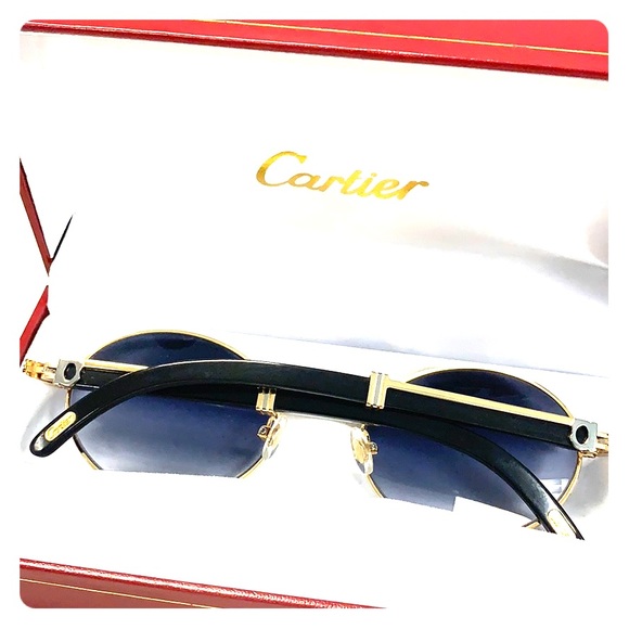 vintage cartier buffalo tusk sunglasses